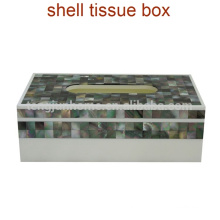 CBM-TB02 Black Mother of Pearl Rectangle Tissue Box